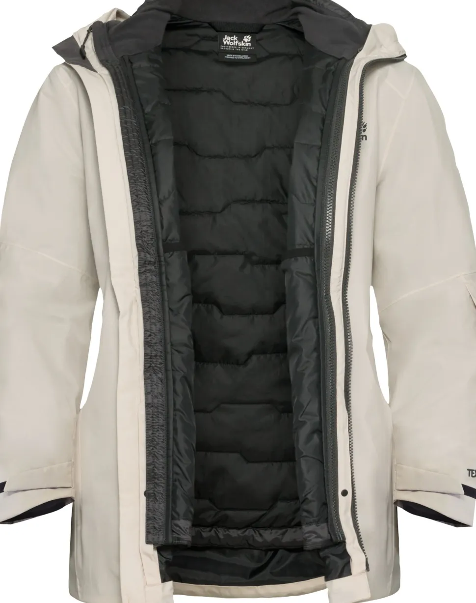 Jack Wolfskin Women's Flowline 3in1 Jacket Pale Sand