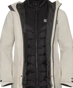 Jack Wolfskin Women's Flowline 3in1 Jacket Pale Sand