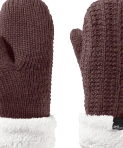 Jack Wolfskin Women's Highloft Knit Mitten Boysenberry