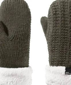 Jack Wolfskin Women's Highloft Knit Mitten Island Moss