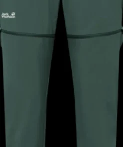 Jack Wolfskin Women's Hikeout Zip Off Pants Sago Palm