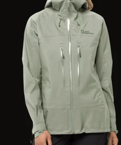 Jack Wolfskin Women's Kammweg 3-Layer Jacket Mint Leaf
