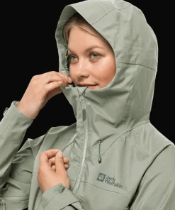 Jack Wolfskin Women's Kammweg 3-Layer Jacket Mint Leaf