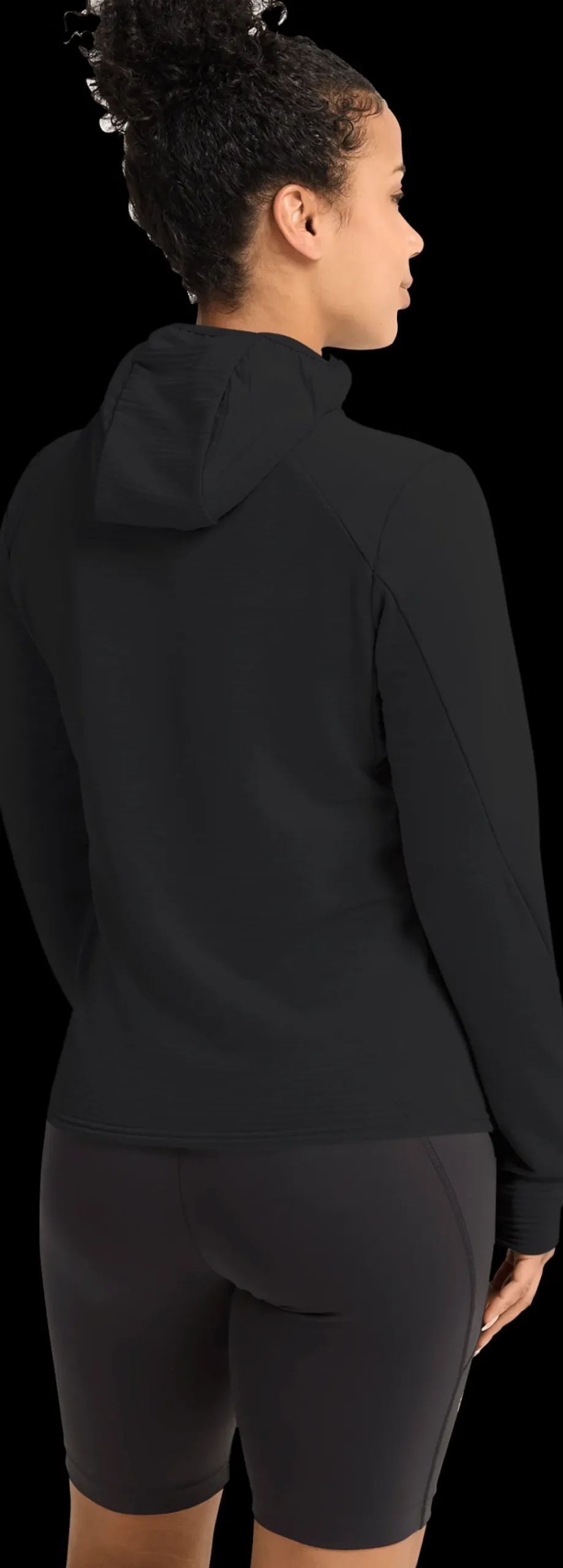 Jack Wolfskin Women's Litestride Hooded Full Zip Black