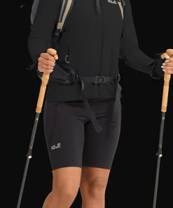 Jack Wolfskin Women's Litestride Hooded Full Zip Black