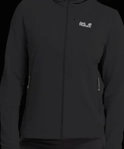 Jack Wolfskin Women's Litestride Hooded Full Zip Black