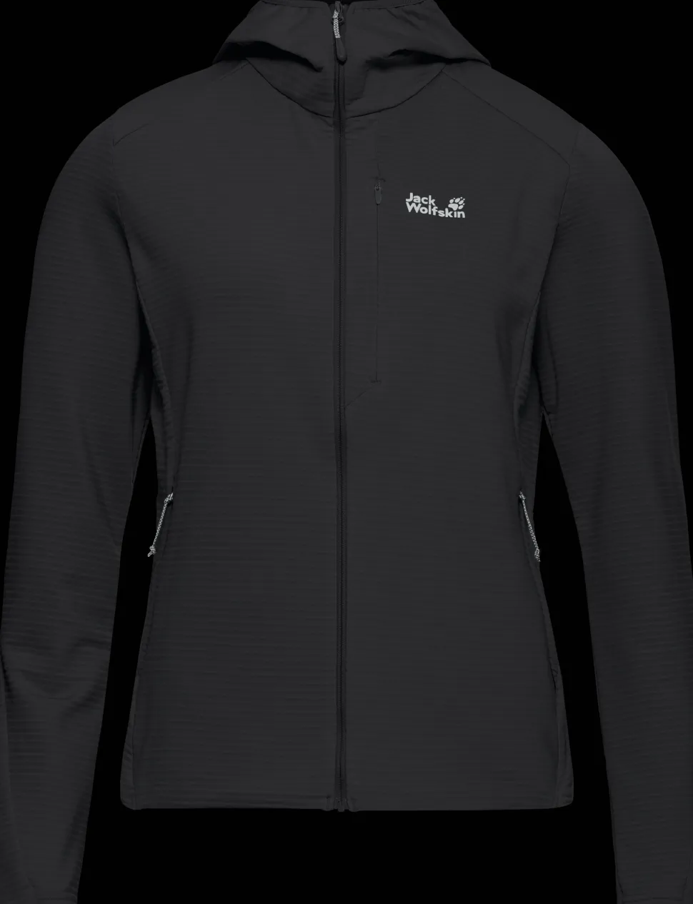 Jack Wolfskin Women's Litestride Hooded Full Zip Black