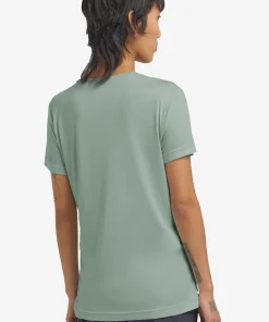 Jack Wolfskin Women's Peak Graphic T New Mountain Green Zinnia