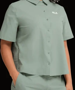 Jack Wolfskin Women's Prelight Suncool Shirt Green Zinnia