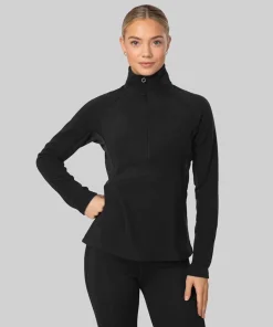 Johaug Women's Fusion Fleece Half Zip Black