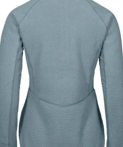 Johaug Women's Fusion Pile Henley Green/blue
