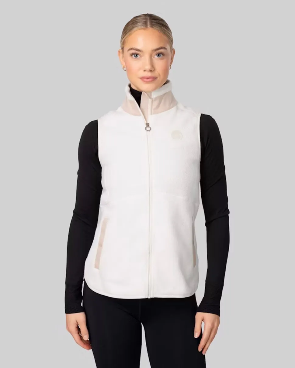 Johaug Women's Fusion Pile Vest Tofu White