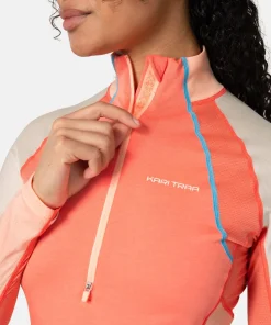 Kari Traa Women's Alma Half Zip Coral