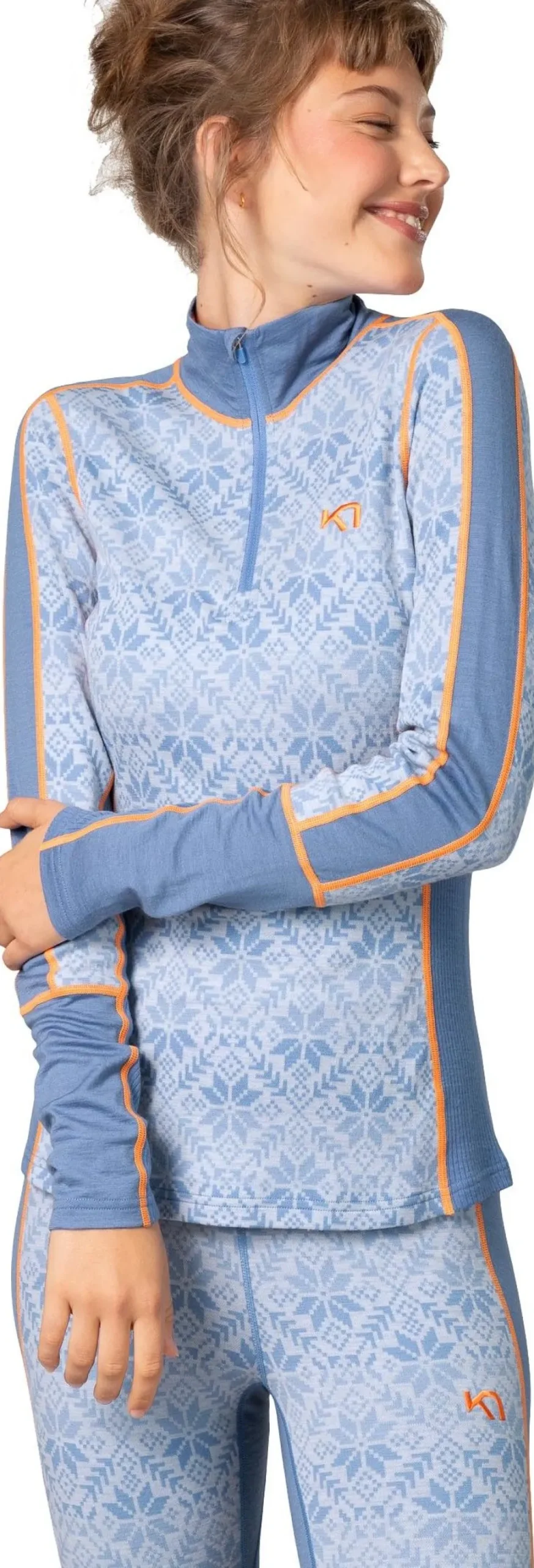 Kari Traa Women's Anna Half Zip Sea