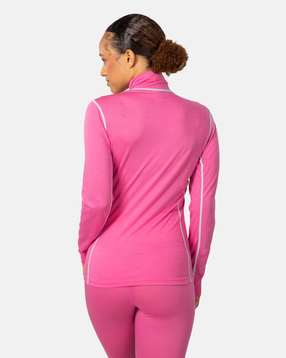 Kari Traa Women's Iselin Half Zip Bright Pink
