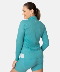 Kari Traa Women's Leah Half Zip Blue Lagoon