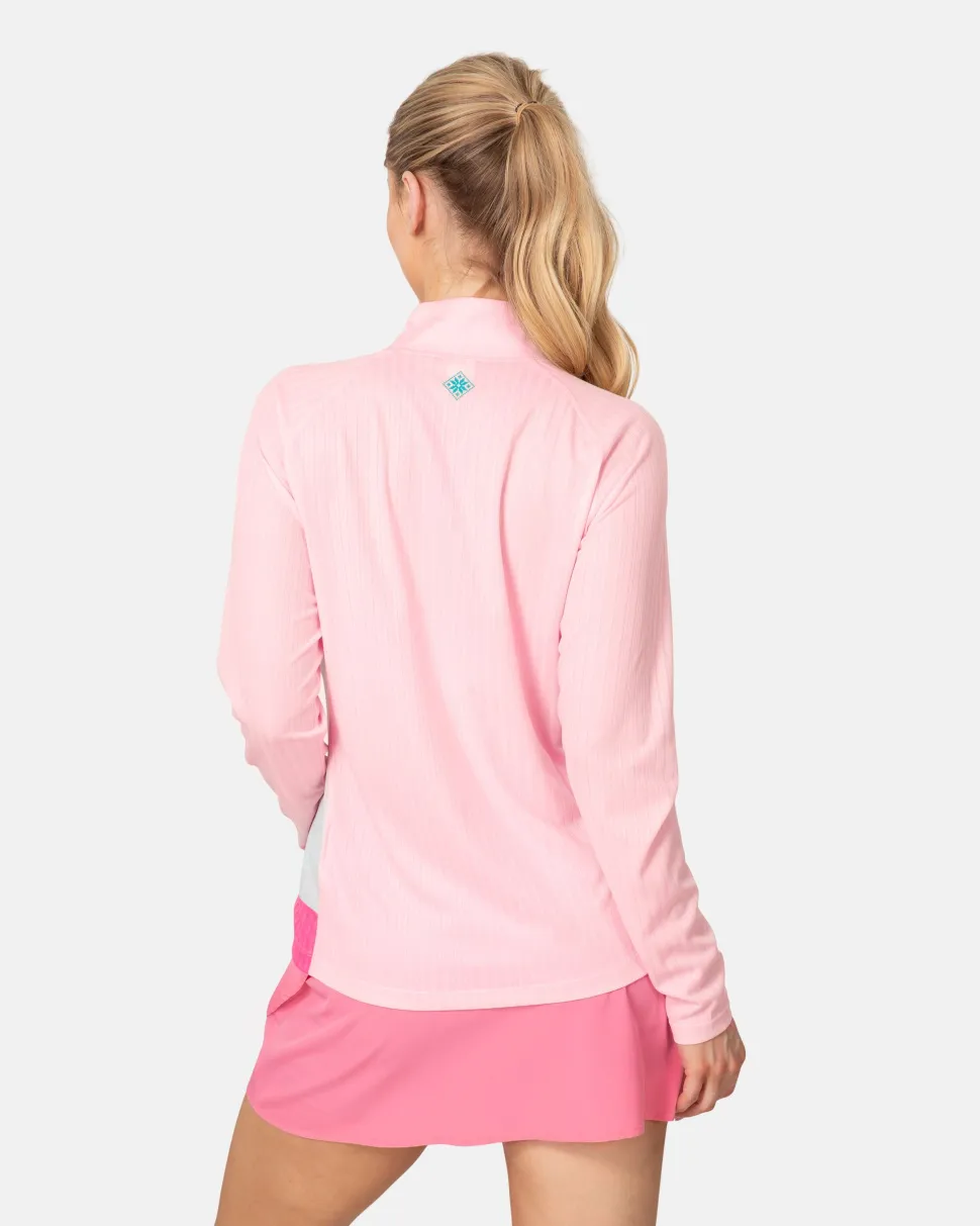 Kari Traa Women's Leah Half Zip Cotton Candy