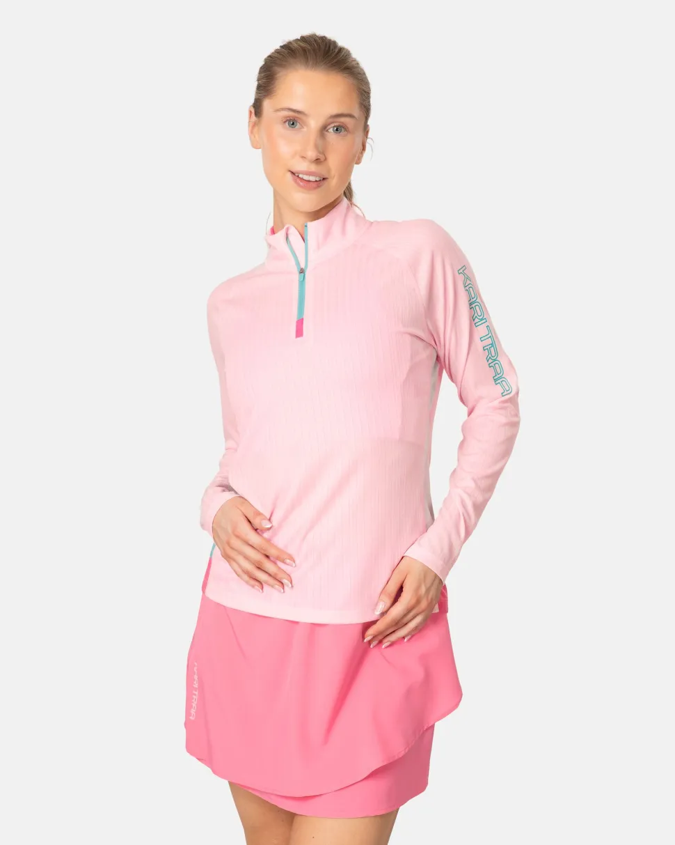 Kari Traa Women's Leah Half Zip Cotton Candy