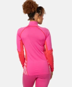 Kari Traa Women's Malia Half Zip Bright Pink