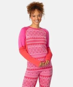 Kari Traa Women's Malia Long Sleeve Bright Pink