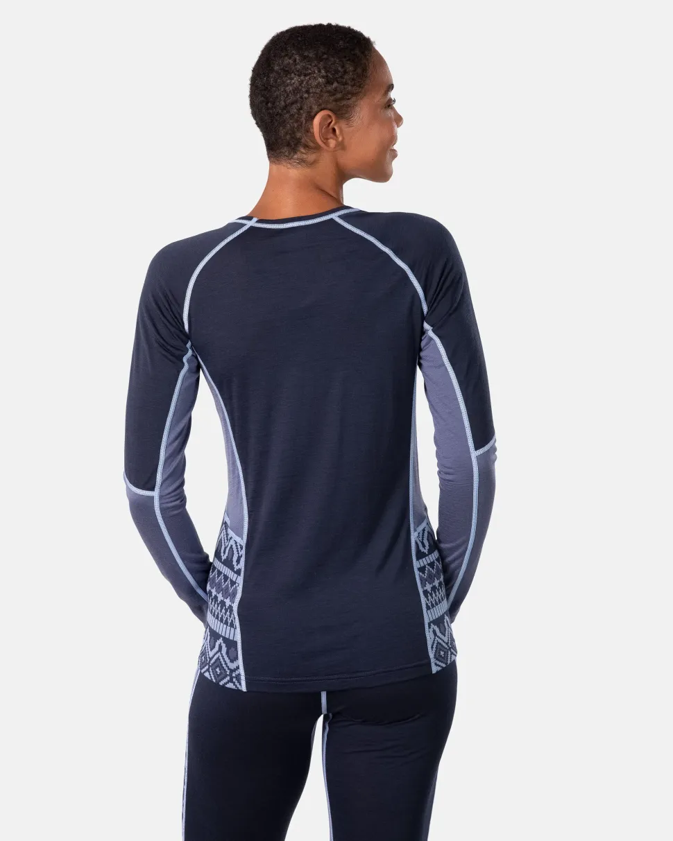 Kari Traa Women's Malia Long Sleeve Dark Navy Blue