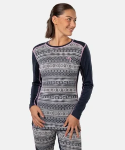 Kari Traa Women's Mina Long Sleeve Dark Navy Blue