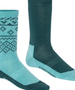 Kari Traa Women's Ragna Hiking Sock 2-pack Peacock