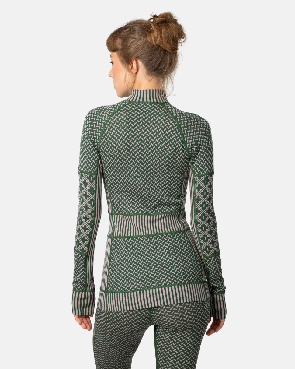 Kari Traa Women's Smekker Half Zip Thyme