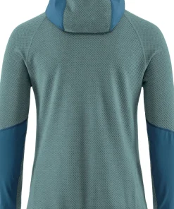 Klättermusen Women's Hugin Zip Hoodie Frost Green/Monkshood Blue
