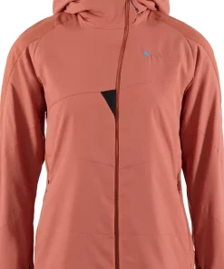 Klättermusen Women's Vili Hood Jacket Stone Red