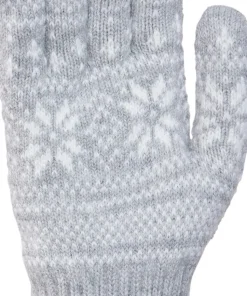 Kombi Unisex Nordic Jacquard Gloves Platinum