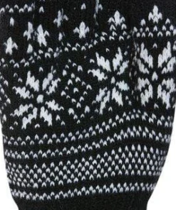 Kombi Unisex Nordic Jacquard Gloves Black
