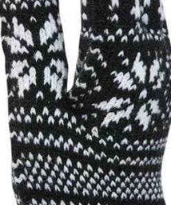 Kombi Unisex Nordic Jacquard Gloves Black
