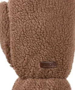 Kombi Women's Camila Sherpa Mittens Brown Oak