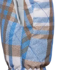 Kombi Women's Canadienne Mittens Silky Blue Tartan
