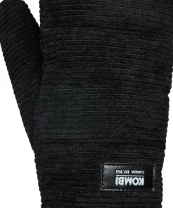 Kombi Women's Corduroy Mittens Black