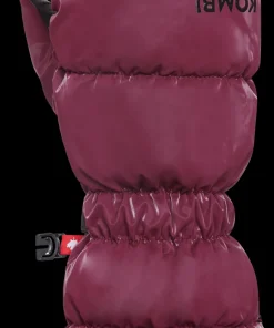 Kombi Women's Snazzy Ethical Goose Down Mittens Rosewood Red