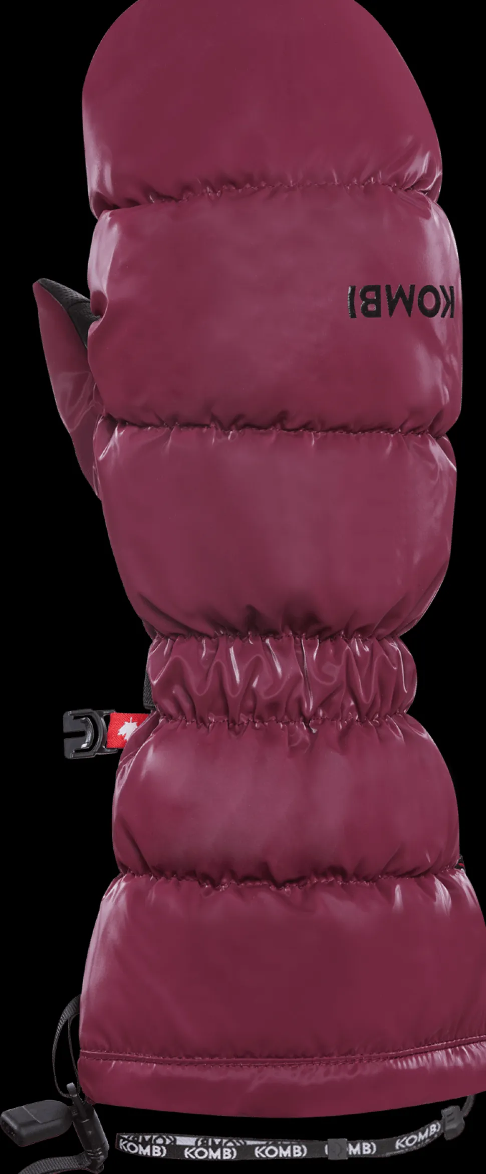 Kombi Women's Snazzy Ethical Goose Down Mittens Rosewood Red