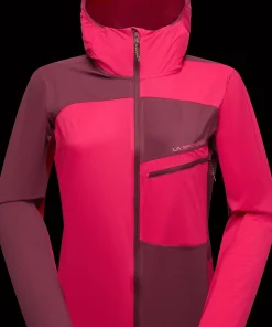 La Sportiva Women's Freeway Wind Jacket Azalea/Redwood