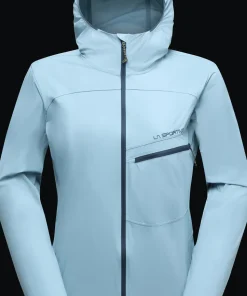 La Sportiva Women's Freeway Wind Jacket Limestone/Night Sky