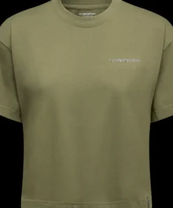 La Sportiva Women's Redgarden Crop T-Shirt Cypress/Chalk