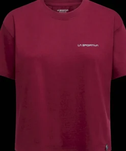 La Sportiva Women's Trilogy Crop T-Shirt Redwood/Limestone