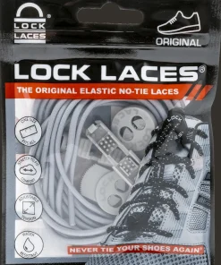 Lock Laces No Tie Shoelaces Solid Grey