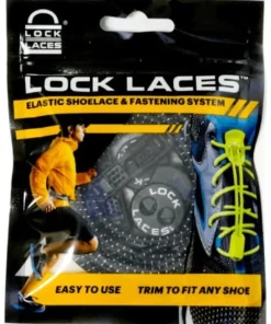 Lock Laces No Tie Shoelaces Black