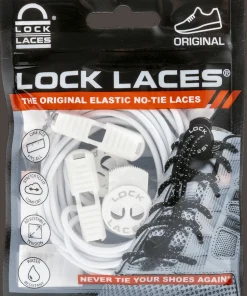 Lock Laces No Tie Shoelaces Solid White