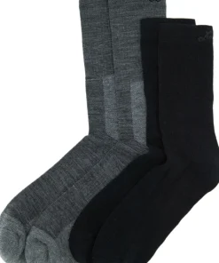 Lundhags Merino Trekking Sock Combo Mid Light Grey Melange/black