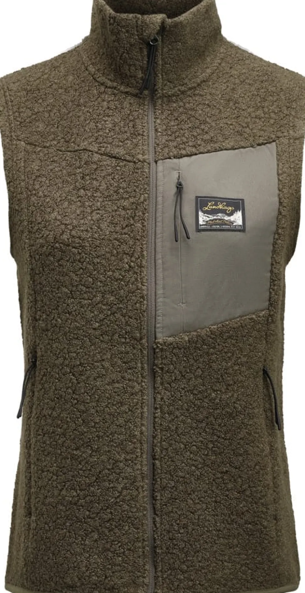 Lundhags Women's Flok Wool Pile Vest Forest Green