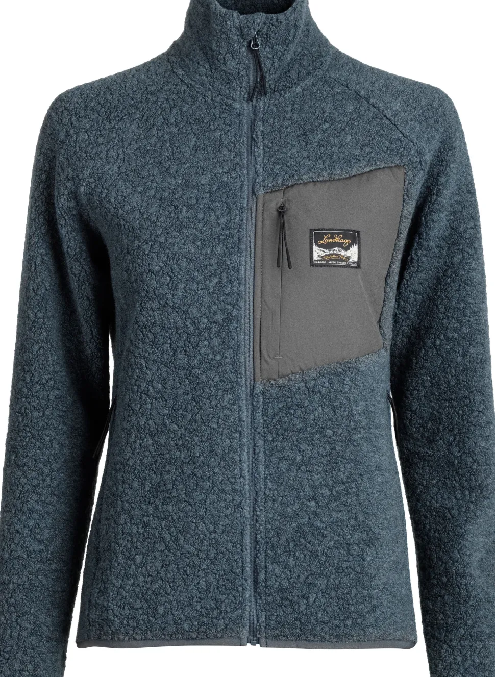 Lundhags Women's Flok Wool Pile Dark Sky Blue