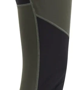 Lundhags Women's Fulu Wool Tights Dark Forest Green/Black