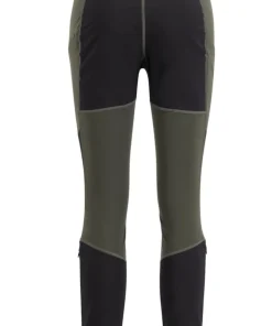 Lundhags Women's Fulu Wool Tights Dark Forest Green/Black